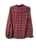 Max Studio 100% Polyester Floral Red Long Sleeve Button-Down Shirt Size L - photo 2