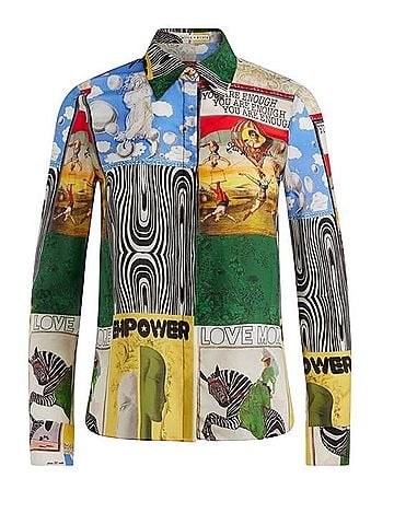 Alice + Olivia Willa Long Sleeve Blouse (view 1)
