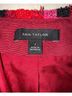 Ann Taylor 99% Polyester 1% Other 100% Polyester Plaid Red Black Pink Blazer Size 4 - photo 3