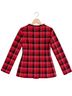 Ann Taylor 99% Polyester 1% Other 100% Polyester Plaid Red Black Pink Blazer Size 4 - photo 2