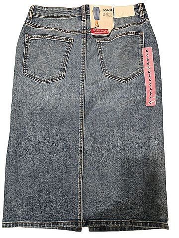 Edited Midi Denim Skirt (view 2)