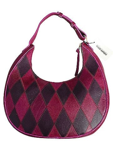 Portland Leather Goods Plumchid Large Patchwork Nora Leather Hobo (view 2)