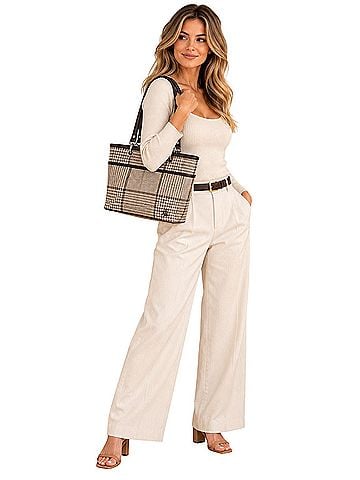 Ralph Lauren classic Canvas Leather Tote (view 1)