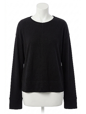 Habitat Buttery Rib Knit Pullover Sweater in Black (view 1)