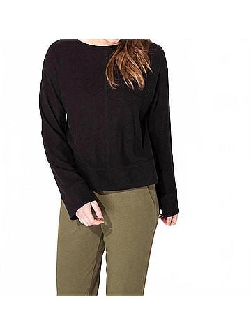 Habitat Buttery Rib Knit Pullover Sweater in Black (view 2)