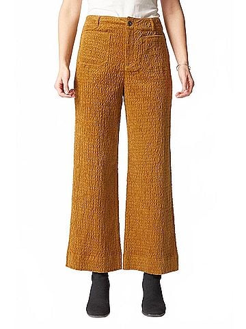 Habitat Rustic Stretch Cord Patch Pocket Ankle Pant in Breen (view 2)