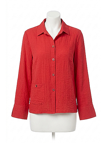 Habitat Express Solid Jill Shirt in Ruby (view 1)