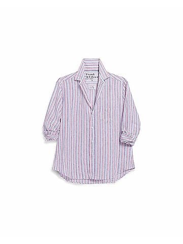 Frank & Eileen Eileen Relaxed Button-Up Shirt in Multicolor Stripe (view 1)