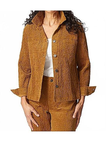 Habitat Rustic Stretch Cord Boyfriend Jacket in Breen (view 2)