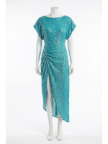 In The Mood For Love Bercot Sequin Embellished Dress in Mermaid (view 2)
