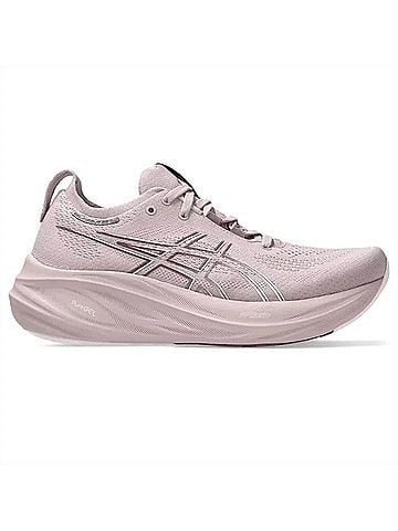 Asics Women's Nimbus 27 Sneaker in Fawn/Birch (view 1)