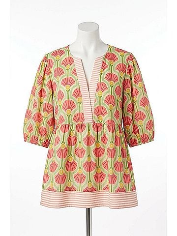 She + Sky Watermelon Sugar Striped Top in Pink (view 1)