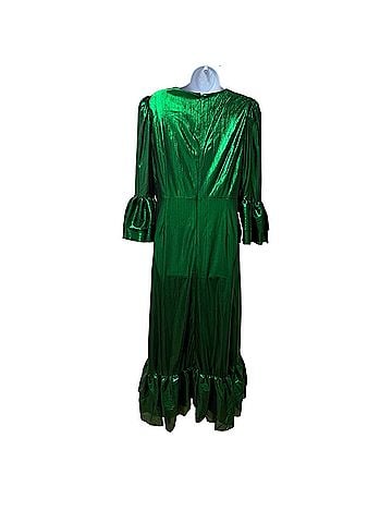 Pomander Place Tuckernuck Lillith Lurex Crinkle Midi Cocktail Dress (view 2)