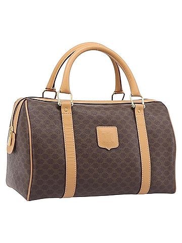 Céline Handbag Canvas Brown Canvas Handbag (view 1)