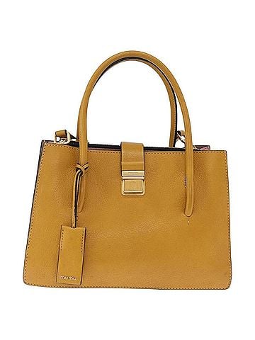 Miu Miu Madras Convertible Compartment Leather Yellow Leather Tote Bag Bag (view 1)
