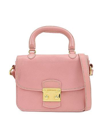 Miu Miu Madras Top Handle Leather Pink Leather Handbag (view 1)