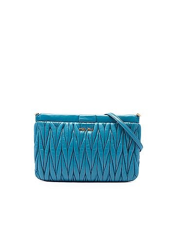 Miu Miu Matelasse Nappa Frame Clutch with Strap (view 1)
