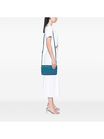 Miu Miu Matelasse Nappa Frame Clutch with Strap (view 2)