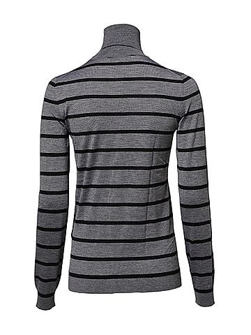 Dolce & Gabbana Gray Floral Embroidery Pullover Women's Sweater (view 2)