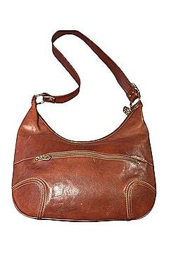 Marino Orlandi Leather Plaid Lined Hobo Shoulder Bag Hobo (view 2)