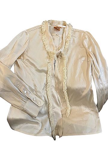 Tory Burch Long Sleeve Silk Top (view 2)