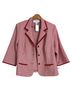 Sag Harbor 100% Polyester Houndstooth Red White Blazer Size 18 - photo 2