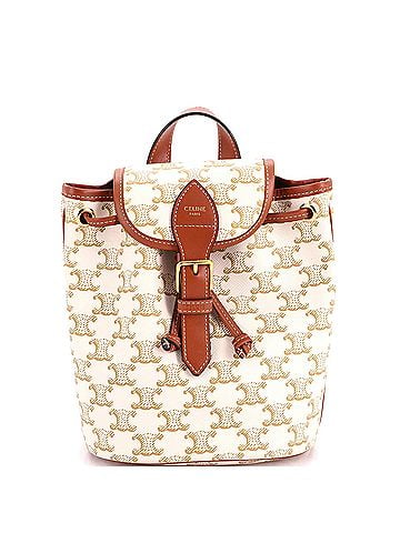 Céline Folco Backpack Triomphe Coated Canvas Mini (view 1)