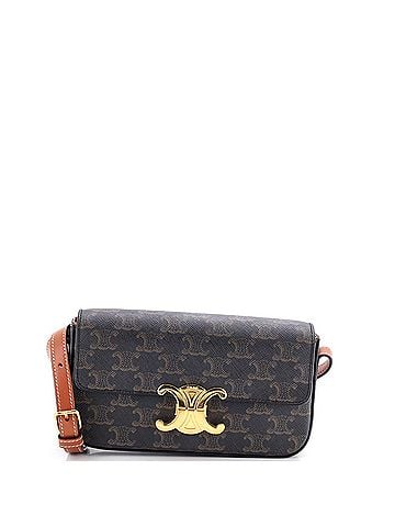 Céline Triomphe East-West Shoulder Bag Triomphe Coated Canvas (view 1)