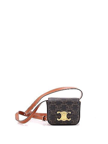 Céline Triomphe Shoulder Bag Triomphe Coated Canvas Mini (view 1)