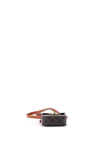 Céline Triomphe Shoulder Bag Triomphe Coated Canvas Mini (view 2)