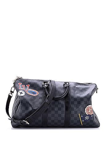 Louis Vuitton Keepall Bandouliere Bag Limited Edition Damier Graphite LV League 45 (view 1)