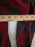 CAbi 100% Rayon Plaid Red Gray Button-Down Shirt Size M - photo 4