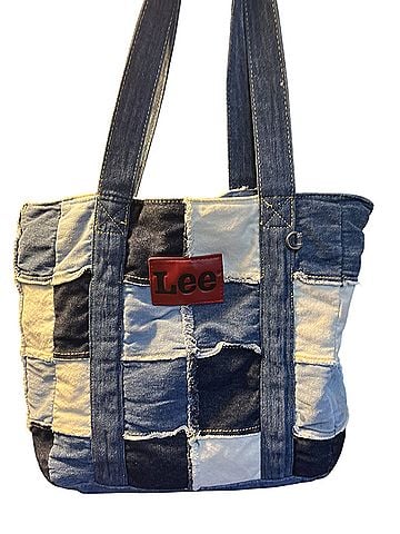 Lee demin patchwork Tote (view 1)