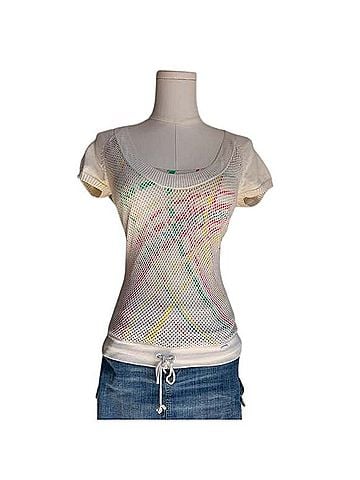 Armani Exchange Short Sleeve Blouse (view 1)
