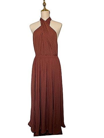 Kate Spade New York Tie Halter Maxi Dress Casual Dress (view 1)