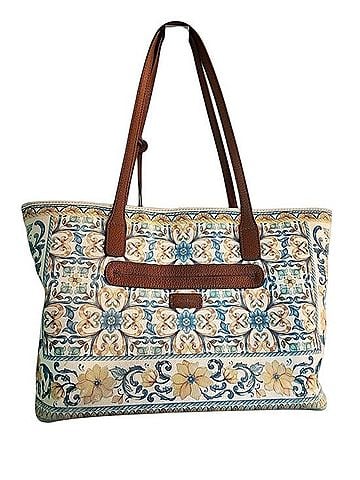 Brighton lovely tiles Leather Tote (view 1)
