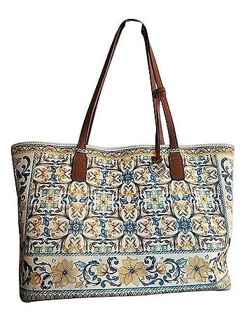 Brighton lovely tiles Leather Tote (view 2)