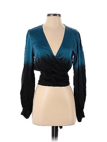 Karina Grimaldi Karina Grimaldi Long Sleeve Silk Top (view 1)