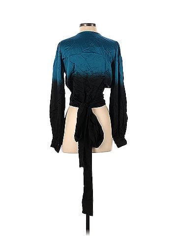 Karina Grimaldi Karina Grimaldi Long Sleeve Silk Top (view 2)
