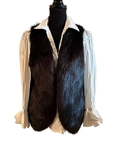 Skies Are Blue Faux Fur Vest (view 1)