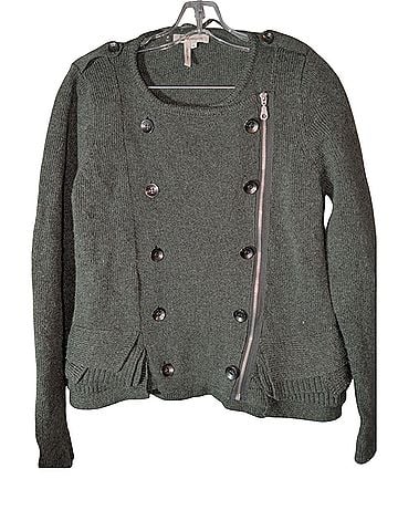 BCBGeneration Wool Military Style Double Breasted Sweater Jacket. Wool Cardigan (view 1)