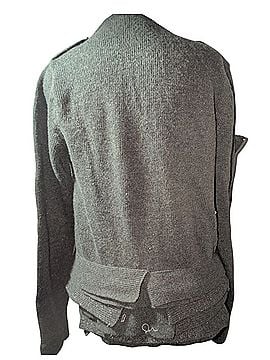 BCBGeneration Wool Military Style Double Breasted Sweater Jacket. Wool Cardigan (view 2)
