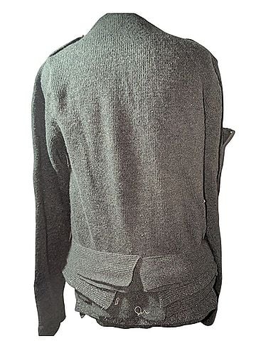 BCBGeneration Wool Military Style Double Breasted Sweater Jacket. Wool Cardigan (view 2)