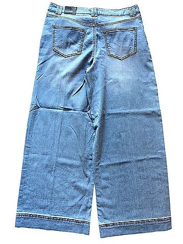 Express High Waisted Seamed Wide Leg Jeans (view 2)