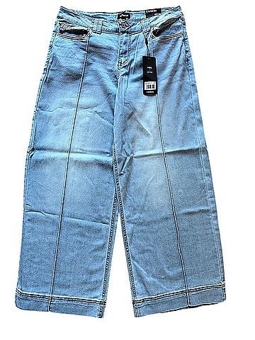 Express High Waisted Seamed Wide Leg Jeans (view 1)