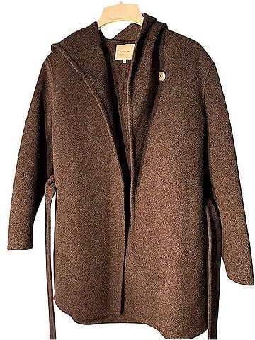 Vince. Black Teddy Jacket With Plush Texture Jacket (view 2)