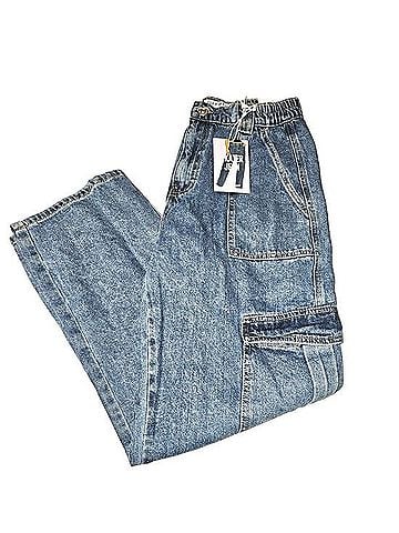 Wax Jean Relaxed Washed Blue Cargo Jeans Jeans (view 2)