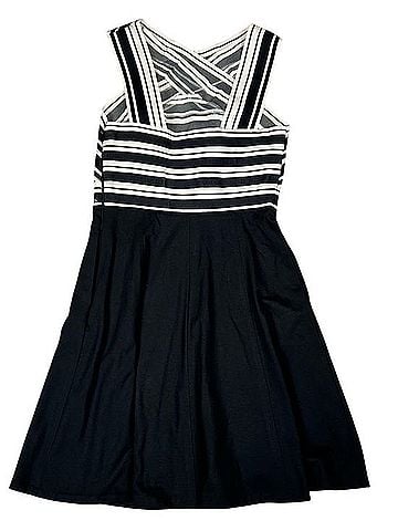 Maeve Crosswise Flare Cocktail Dress (view 2)