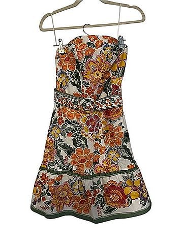 Joie Strapless Floral Print Mini Dress Casual Dress (view 2)
