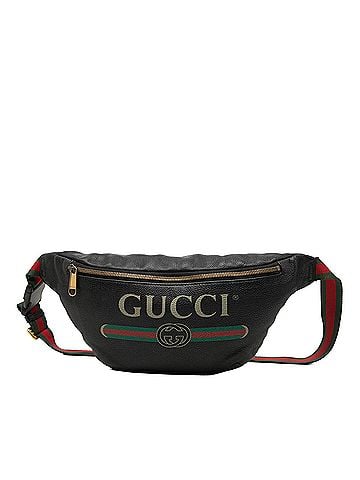 Gucci Grained Calfskin Web Logo Belt Bag (view 1)